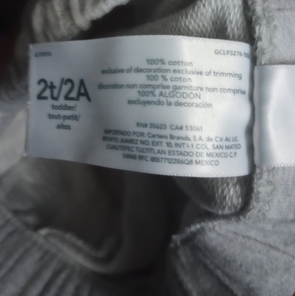 Carter's toddler pants size 2T - Picture 4 of 4